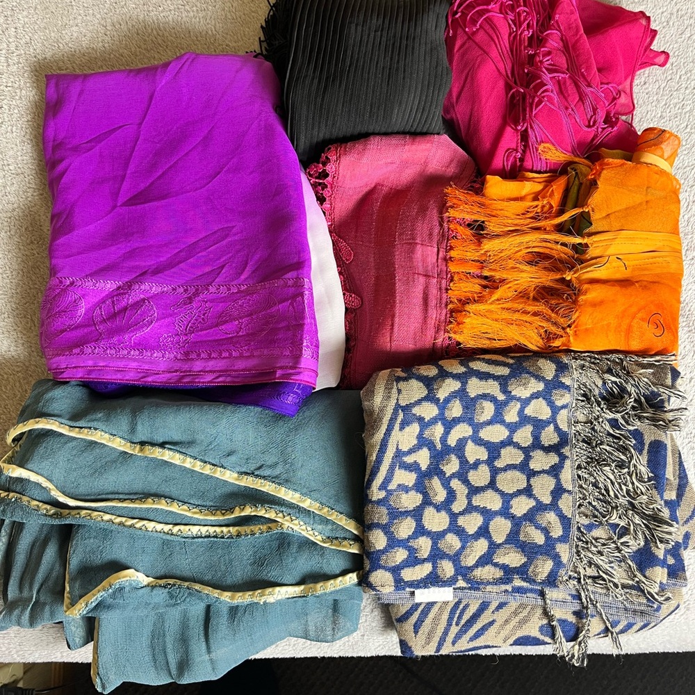 Multiple Scarfs: 6 in total